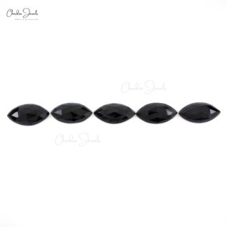 Semi Precious Black Spinel 10.56 Ct Marquise Cut Gemstones Lot for Gold Silver Jewelry