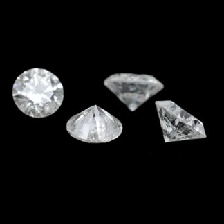 Brilliant Cut 4mm I1-I2/G-H Diamond 25 Pointers Loose Stone for Jewelry, 1 Piece