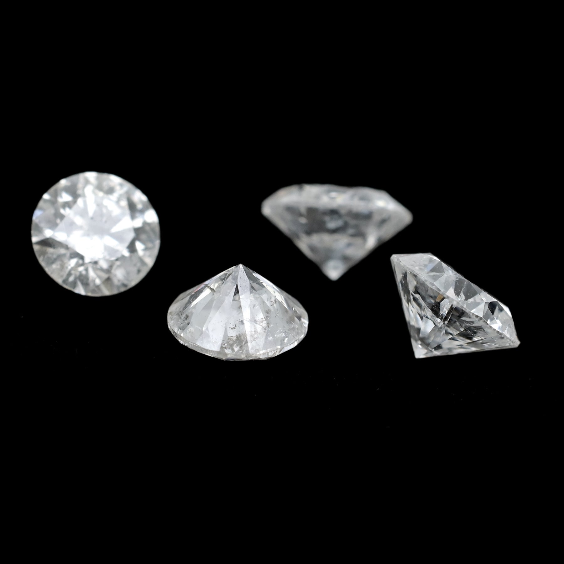 Brilliant Cut 4mm I1-I2/G-H Diamond 25 Pointers Loose Stone for Jewelry, 1 Piece