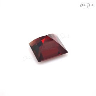 Genuine Square Cut 9mm Garnet Loose Gemstone for Jewelry Making, 1 Piece