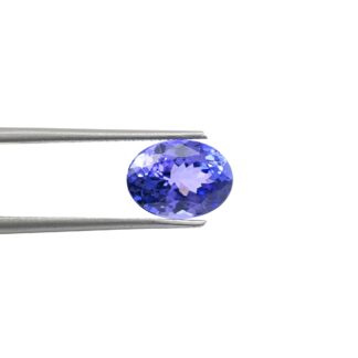 Certified Oval Tanzanite 10.78mm x 8mm Semi Loose Gemstone For Sale, 1 Piece