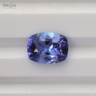 Cushion Cut 1.83 Ct Tanzanite Semi Precious Loose Gemstone For Sale, 1 Piece