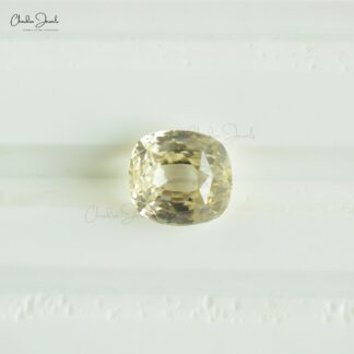 Natural Yellow Sapphire 2.36 Ct Oval Cut Loose Gemstone for Making Ring, 1 Piece
