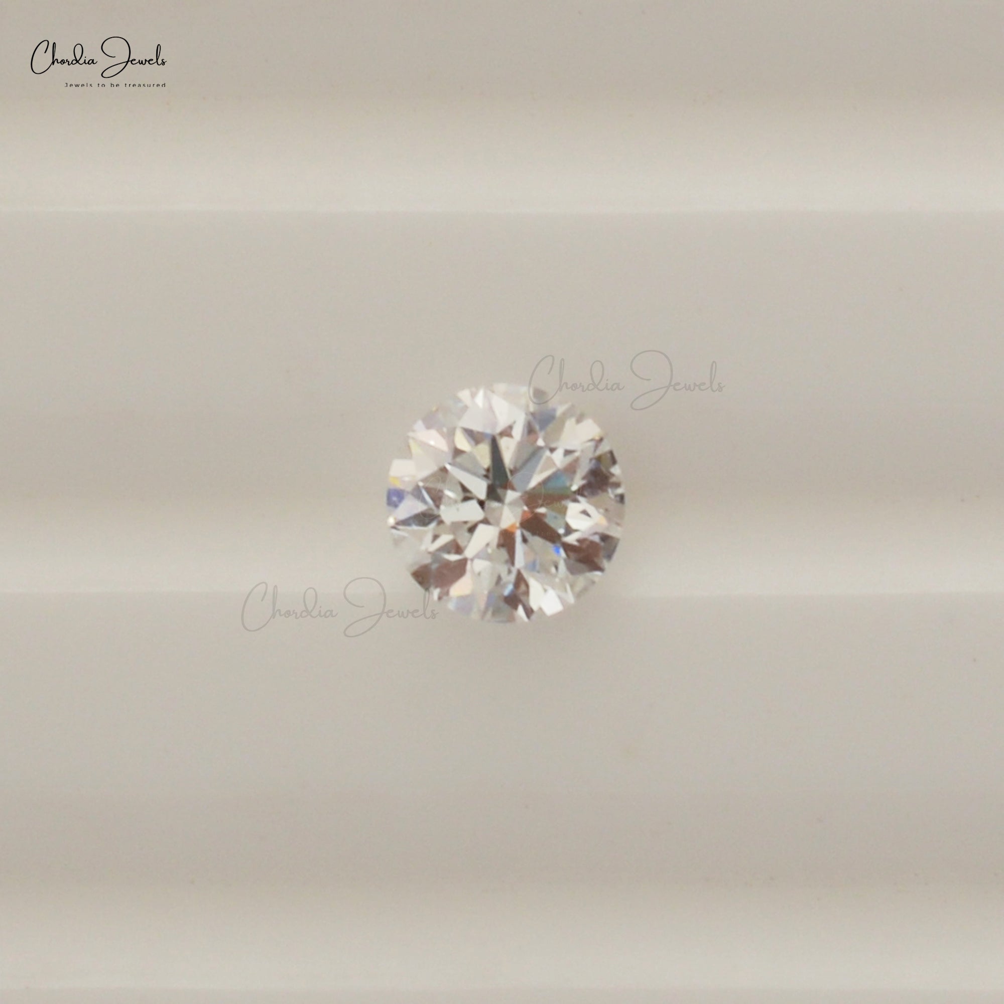 Genuine White Diamond 3.8mm Brilliant Cut Precious Loose Stone For Sale, 1 Piece