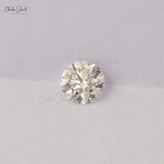 Genuine White Diamond 3.8mm Brilliant Cut Precious Loose Stone For Sale, 1 Piece