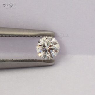 Genuine White Diamond 3.8mm Brilliant Cut Precious Loose Stone For Sale, 1 Piece